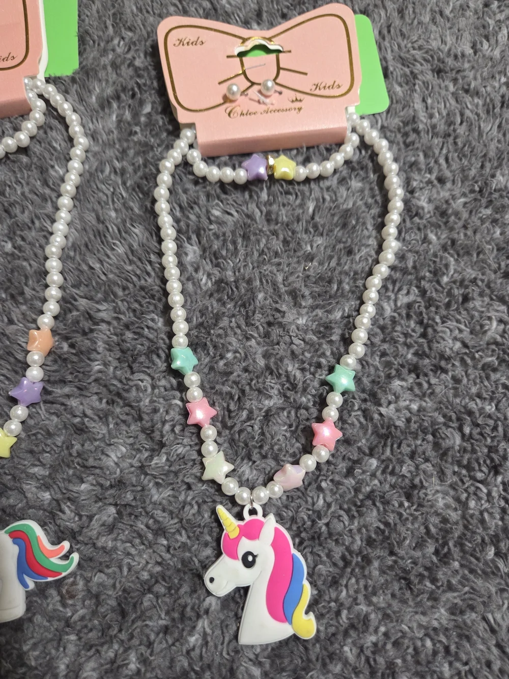 Kids Necklace Set Of 2 With Unicorns